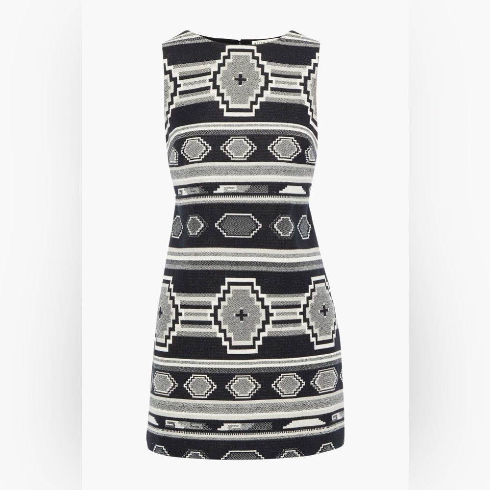 NWT Alice + Olivia Clyde Printed Cotton Minidress - Picture 3 of 6